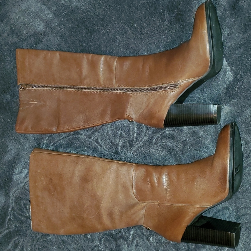 LIZ & CO Brown leather boots size 7 1/2